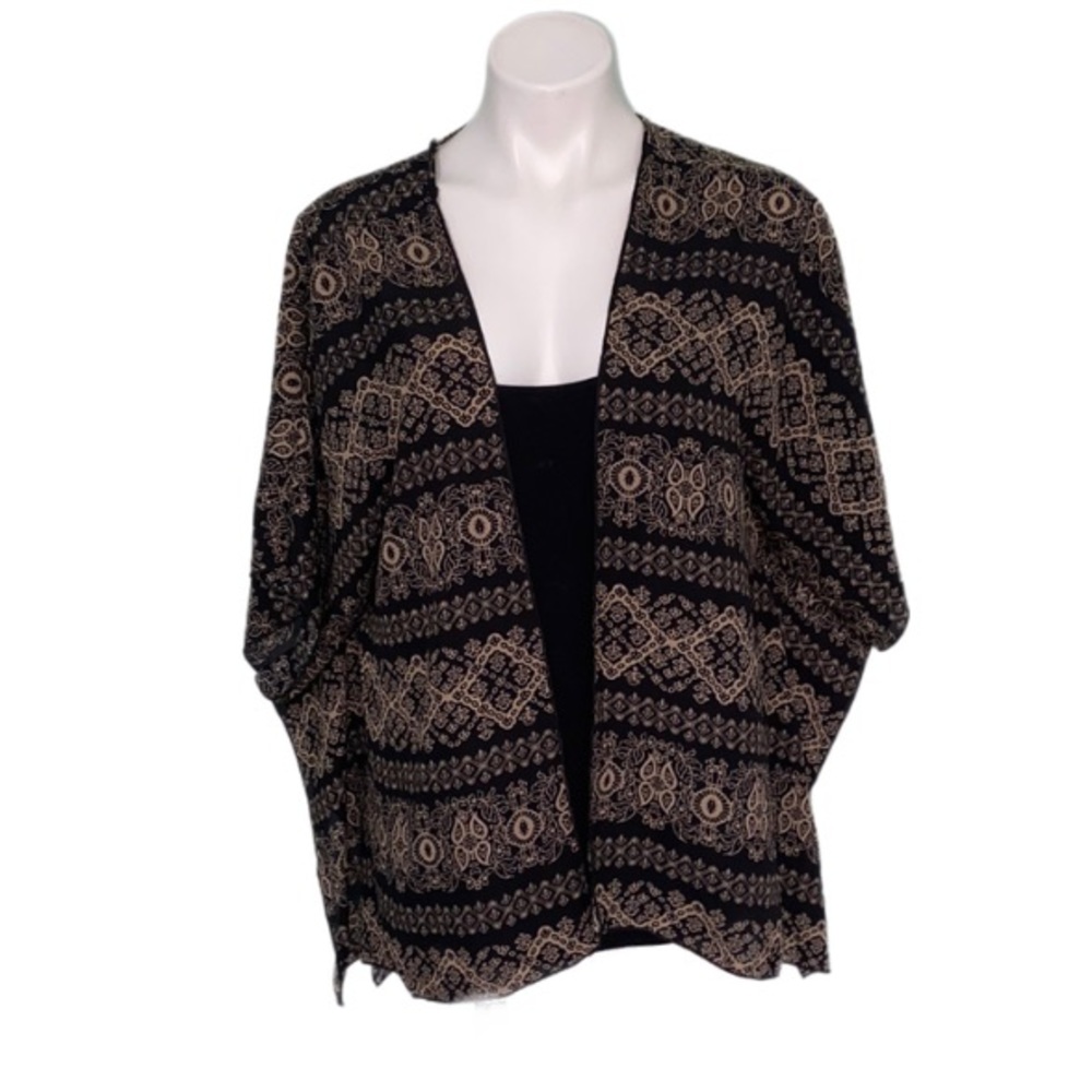 Minimi Black and Gold Lightweight Cardigan sz m